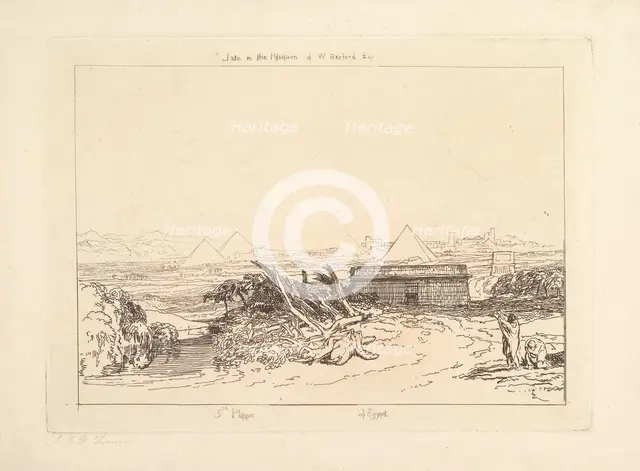 Fifth Plague of Egypt (Liber Studiorum, part III, plate 16), 1808. Creator: JMW Turner.