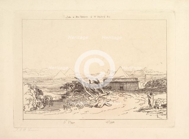 Fifth Plague of Egypt (Liber Studiorum, part III, plate 16), 1808. Creator: JMW Turner.