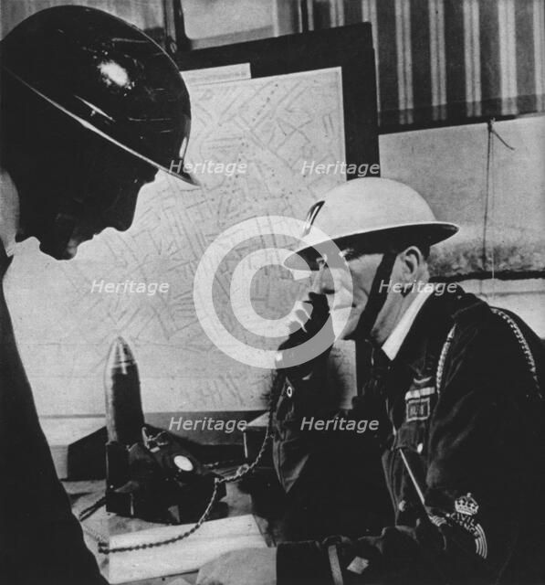 'Fifty Thousand Incidents were reported to London Control Centres during the Blitz', 1941 (1942). Artist: Unknown.