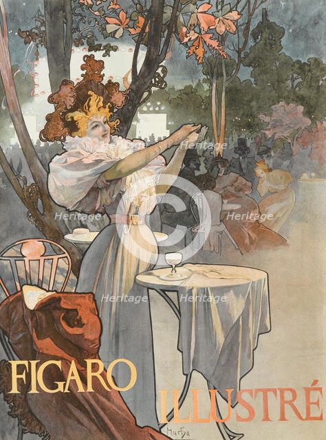 Figaro Illustre Magazine Cover, June 1896, 1896. Creator: Mucha, Alfons Marie (1860-1939).