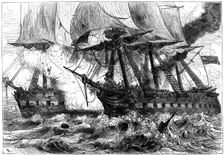 Fight between USS Chesapeake and HMS Shannon 1813 (c1880)