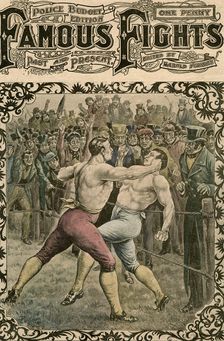 Fight between Dick Curtis and Jack Perkins 1828 (late 19th or early 20th century.Artist: Pugnis