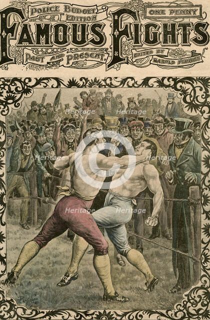 'Fight between Dick Curtis and Jack Perkins', 1828 (late 19th or early 20th century.Artist: Pugnis