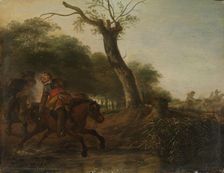 Fight between Horsemen, 17th century. Creator: Hendrik Verschuring