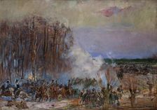 Fight for the Alder Grove, 1940. Creator: Wojciech Kossak