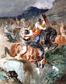 Fight of the Riders c1842-1896. Artist: Evariste Vital Luminais