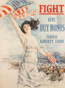 Fight or Buy Bonds, 1917. Creator: Christy; Howard Chandler (1872-1952)