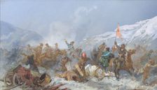 Fight with Pugachev's Troops, 19th century. Creator: Nikolay Nikolaevich Karazin