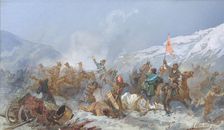 Fight with Pugachev's Troops, 19th century. Creator: Nikolay Nikolaevich Karazin