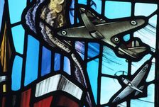 Fighter planes, St George's Chapel of Remembrance, RAF Biggin Hill, Kent, 1980. Artist: Bill Forbes