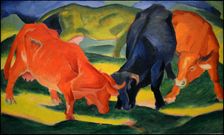 Fighting Cows, 1911. Creator: Marc, Franz (1880-1916)
