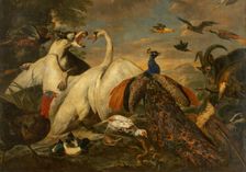 Fighting Animals as Allegory of the Combat between Virtue and Vice, c1650-1667. Creator: Pieter Boel