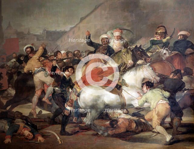 Fighting against the Mamelukes, the May 2, 1808, oil by Goya.