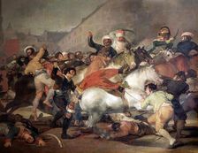 Fighting against the Mamelukes, the May 2, 1808, oil by Goya