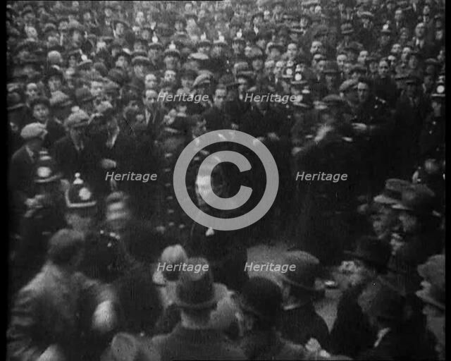 Fighting Breaking Out in a Crowd at  the Cosgrave Rally, 1933. Creator: British Pathe Ltd.