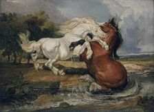 Fighting horses 1808. Artist: James Ward