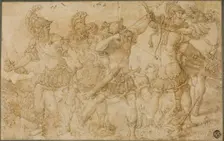 Fighting Warriors, c.1540. Creator: Unknown