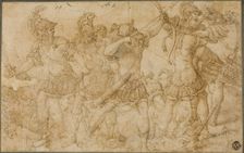 Fighting Warriors, c.1540. Creator: Unknown