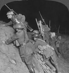 Fighting throught the night at Mory France, World War I, c1914-c1918. Artist: Realistic Travels Publishers