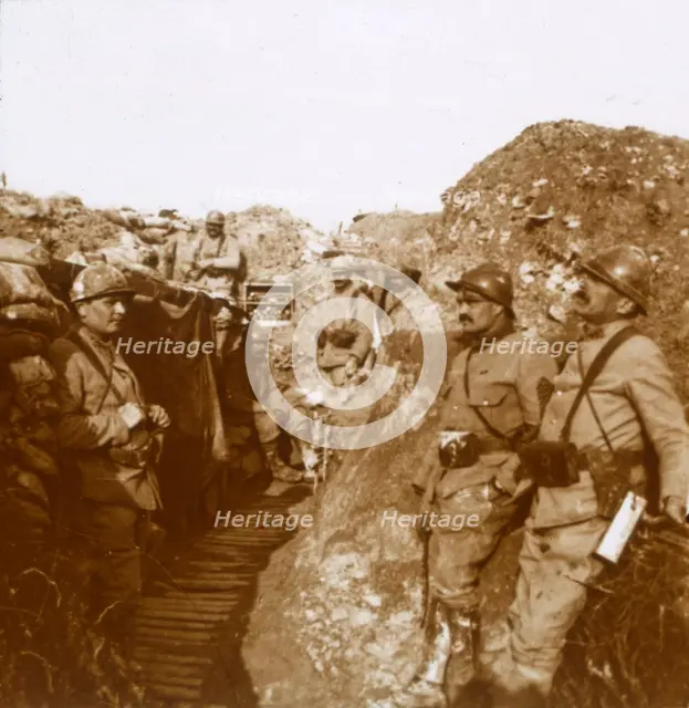 Fighting unit, Ville-sur-Tourbe, northern France, c1914-c1918. Artist: Unknown.