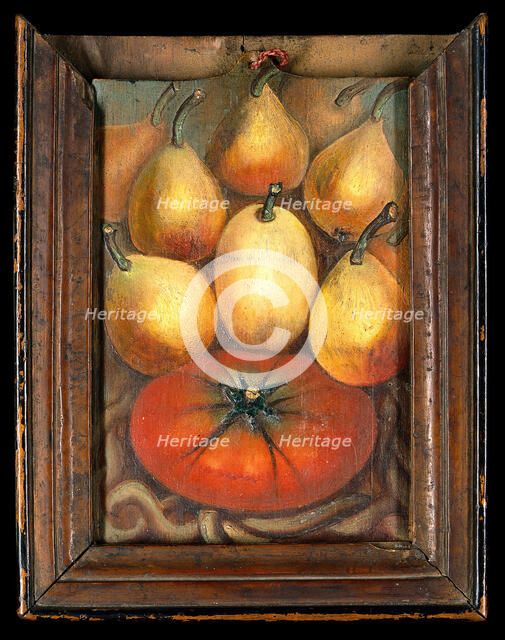 Figs and a tomato, between 1800 and 1899. Creator: Summonte.