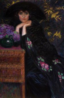 Figura di Donna (Ritratto di Violette), 1920. Creator: Lionne (Della Leonessa), Enrico (1865-1921)