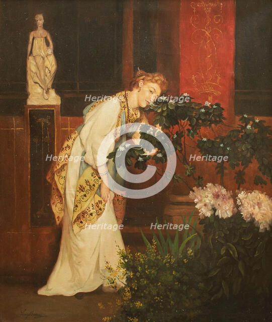 Figura pompeiana. Creator: Bazzani, Luigi (1836-1927).