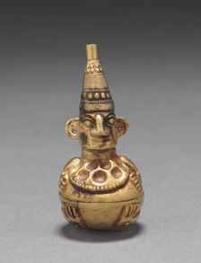 Figural Flask, c. 800-1470. Creator: Unknown