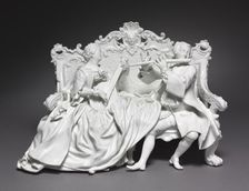Figural Group: Musicians, c. 1737. Creator: Meissen Porcelain Factory (German); Johann Joachim Kändler (German, 1706-1768)