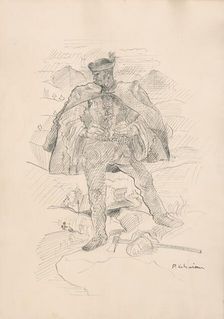 Figural motif, 1940-1944. Creator: Arnold Peter Weisz-Kubincan