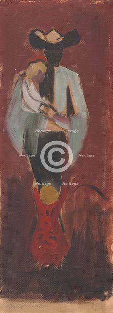 Figural Study, 1935. Creator: Arnold Peter Weisz-Kubincan.