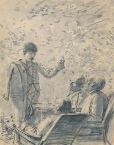 Figural study 329., 1890-1900. Creator: Ladislav Mednyanszky