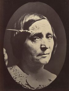 Figure 26: Expression of painful attention and attention, attentive gaze. , 1854-56, printed 1862. Creators: Duchenne de Boulogne, Adrien Alban Tournachon