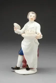 Figure of a Cook, Meissen, 1740/55. Creator: Meissen Porcelain