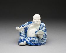 Figure of a Buddhist Monk (Budai Hoshang), Delft, c. 1690/1700. Creator: De Griekesche A