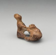 Figure of a Jaguar Attacking a Man, Probably A.D. 250/900. Creator: Unknown