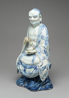 Figure of a Luohan, Ming dynasty (1368-1644) or Qing dynasty (1644-1911), c. 17th century. Creator: Unknown