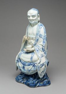 Figure of a Luohan, Ming dynasty (1368-1644) or Qing dynasty (1644-1911), c. 17th century. Creator: Unknown