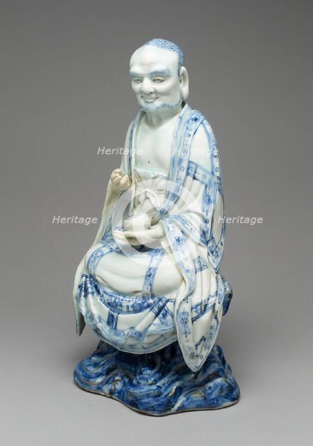 Figure of a Luohan, Ming dynasty (1368-1644) or Qing dynasty (1644-1911), c. 17th century. Creator: Unknown.