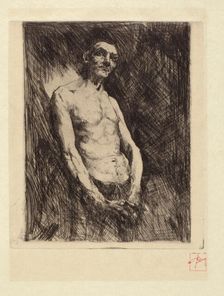 Figure of a Man, 1880-1890. Creator: Robert Frederick Blum