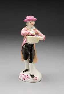 Figure of a Man with Grapes, Limbach-Oberfrohna, c. 1790. Creator: Limbach Porcelain Factory