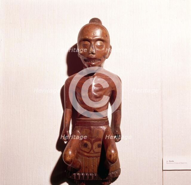 Figure of a Medicine Man, Haida Tribe, Pacific Northwest Coast Indian. Artist: Unknown.