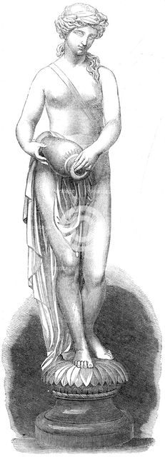 Figure of a nymph in the Royal Dairy, Windsor, by J. Thomas, 1861. Creator: Unknown.