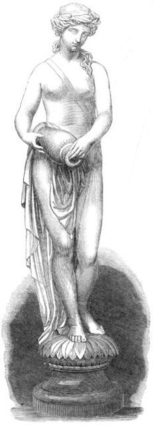 Figure of a nymph in the Royal Dairy, Windsor, by J. Thomas, 1861. Creator: Unknown