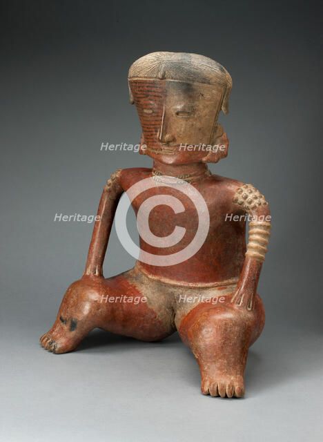Figure of a Seated Female, 100 B.C./A.D. 500. Creator: Unknown.