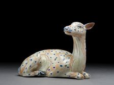 Figure of a reclining hind, c1680. Creator: Unknown