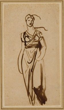 Figure of a Woman, c. 1776. Creator: George Romney