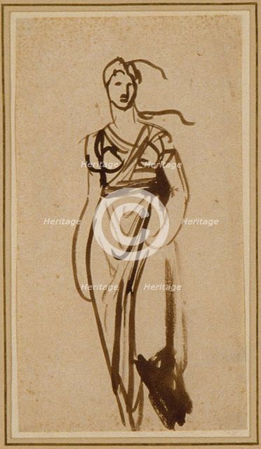Figure of a Woman, c. 1776. Creator: George Romney.