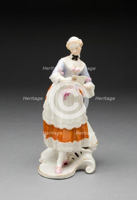 Figure of a Woman Reading, Germany, c. 1765. Creator: Franz Anton Bustelli.