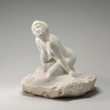 Figure of a Woman "The Sphinx", model early 1880s, carved 1909. Creator: Auguste Rodin